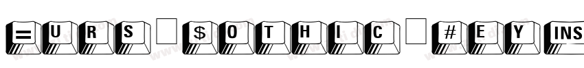 Murs Gothic Key字体转换